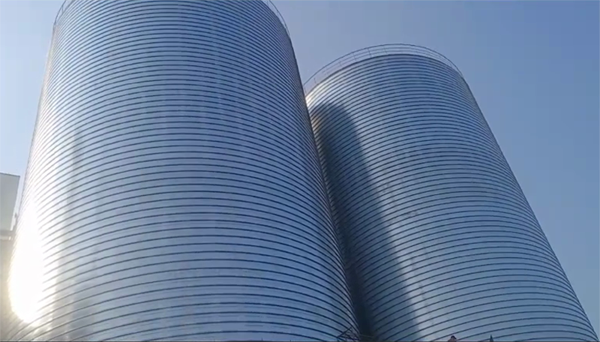 前海街道2座混凝土高架卷板仓